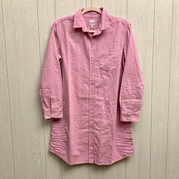 NIC+ZOE Summer Day Shirt Tunic Pink Small NWT - Picture 2 of 7